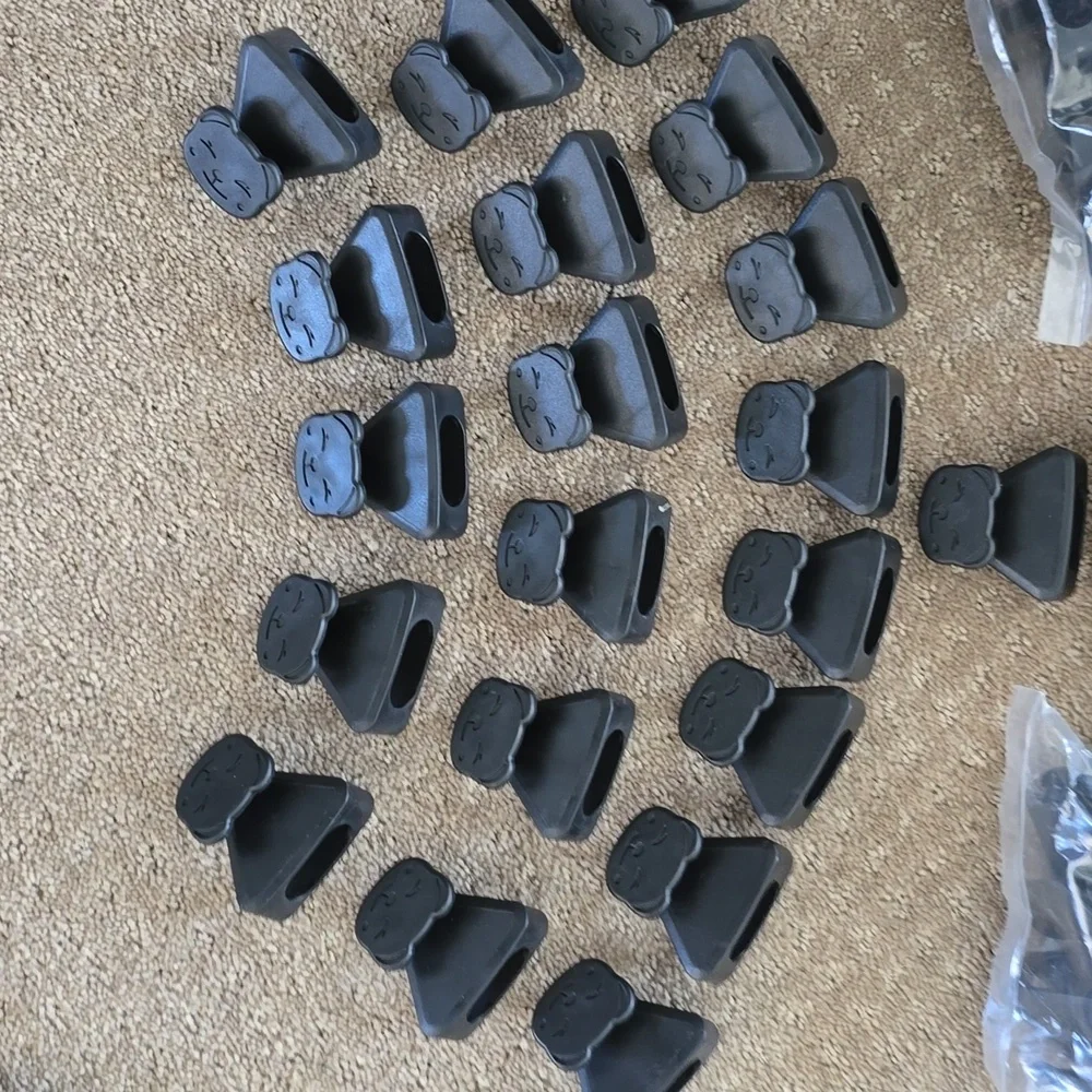 111 Black Plastic Closet Saver Organizers